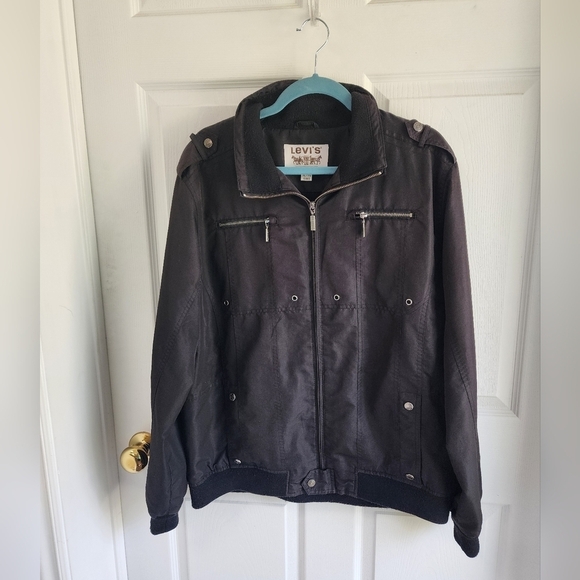 Vintage Y2K Levis Men's Casual Jacket Size XL with walkie talkie pocket - Picture 1 of 14